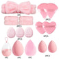 17Pcs Makeup Sponge Blender Set Beauty Egg Foundation Cosmetic Sponges Powder Puff With Wash Face Headbands Women Make Up Tools