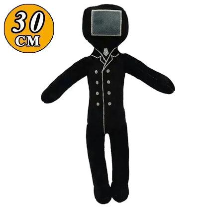 Newest Skibidi Toilet Clockman Titan TV Man Speakerman Plush Toys Horror Game Cartoon Stuffed Doll Kids Birthday Christmas Gifts