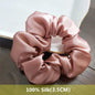 Heavyweight 100% Pure Silk Handmade Hair Scrunchies For Women Fashion Hair Ties Soft Hairbands New Girls Hair Accessoires