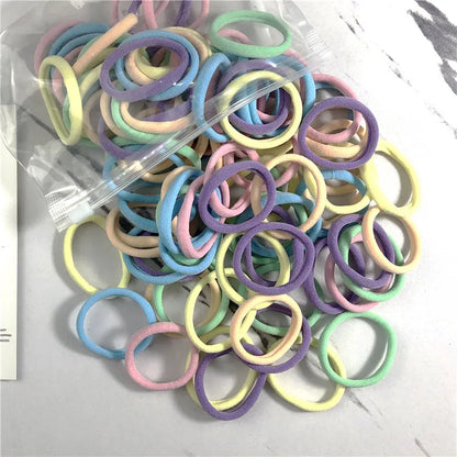 20/50PCS/Set Hair Bands for Women Girl Basic Hair Rubber Ties Ropes 4cm Simple Elastic Headband Hair Accessories Ponytail Holder