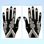 2pcs Henna Tattoo Stencils Templates For Women Temporary Tattoo Indian Fashion Flower Wedding Tattoo Supplies For DIY Body Art