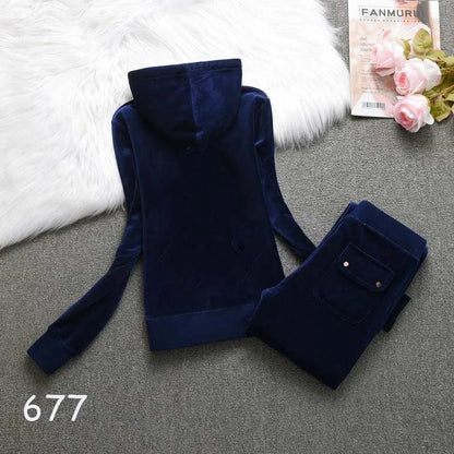 Women's Tracksuit Set 2024 Spring/Fall Women's Hooded Sweatshirt and Pants Sets Two Piece Set