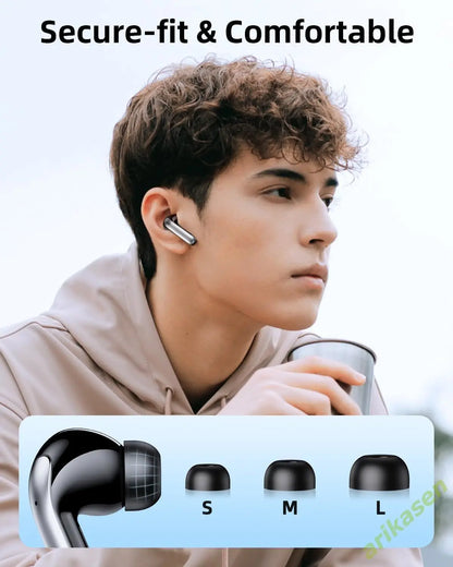 ANC Bluetooth Earphones Active Noice Cancellation Wireless Earbuds Bluetooth 5.3 Headphones TWS with LED Display for Android ios