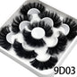 5 Pairs 25mm 3D Mink Eyelashes Bulk Russian roll Fluffy Natural False Eyelash Dramatic Mink lashes Makeup tools Wholesale lashse