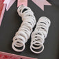 50PCS/Set 5CM Solid Color Cotton Hair Ties For Women Hairbands Elastic Rubber Bands Seamless Link Rope Hair Accessories