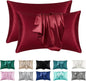 2pcs Satin Silk Pillowcase for Hair and Skin, Coral Pillow Cases Standard Size Set of   Super Soft Pillow Case