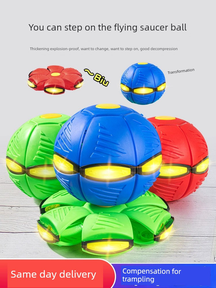 Elastic UFO Luminous Outdoor Sports Puzzle Stepping Ball