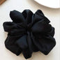 Fashion Oversized Silk Scrunchies for Women Korean Chiffon Elastic Hair Ties Ponytail Holder Headwear Chouchou Cheveux Femme