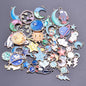 New Kawaii 10PCS/Lot Bulk Random Mix 4 Color Dripping Oil Alloy Pendant Enamel Charms For Jewelry Women DIY Handmade Accessories