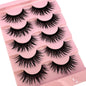 NEW 5Pairs Natural 3D Dramatic Fairy Clusters Manga Lashes Fake Eyelashes Wet Look Cosplay Lashes