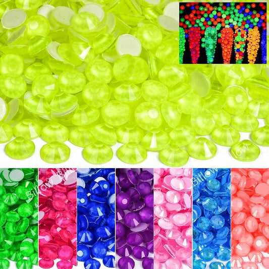 Glitter Neon Non Hotfix Rhinestones purpurina DIY Nail Art Crystals uñas Strass Gems стразы 네일파츠 for Nail Charms Dress vestidos