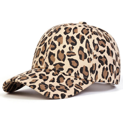 Unisex Leopard Print Baseball Caps Spring Autumn Outdoor Adjustable Casual Hats Sunscreen Hat