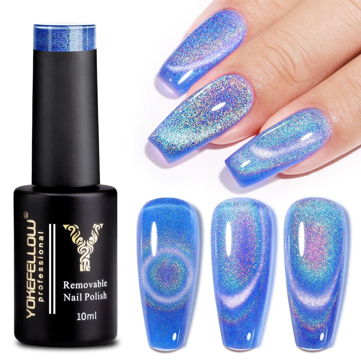 YOKEFELLOW 2024 New Dreamland Cat Eye Gel Nail Polish 10ml Dual Gloss Dreamland Color Soak Off Cat Magnetic UV Gel Varnish DIY