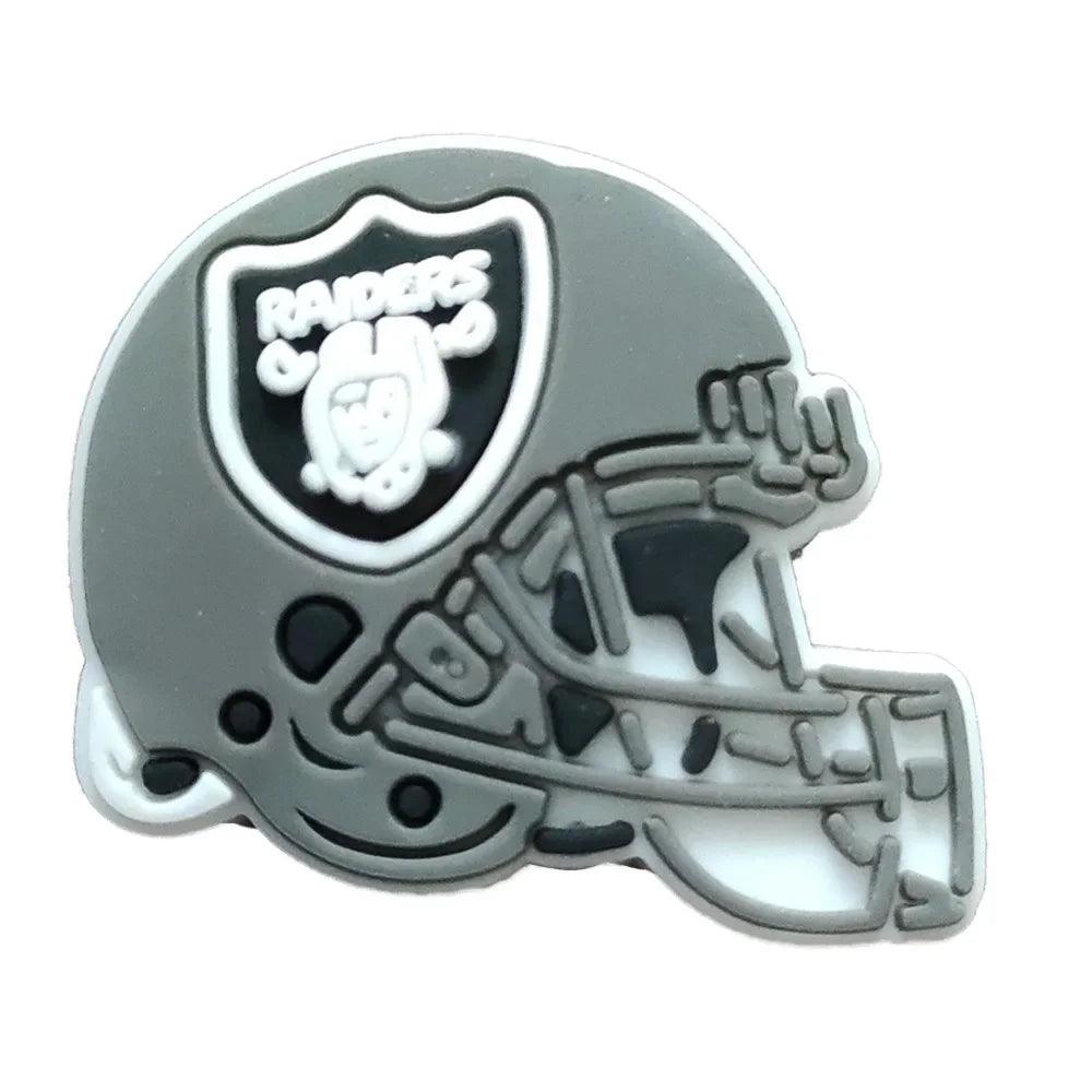 Rugby Team Helmet Nfl Collection Shoe Charms DIY Shoe Decorations Accessories Decorations Sandal Decorate for Crocs Kids Gift