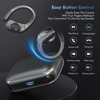 TWS Wireless Headphones Earphone Bluetooth-compatible 5.3 Waterproof Stereo Deep Bass Headset with Mic for Xiaomi iPhone Earbuds