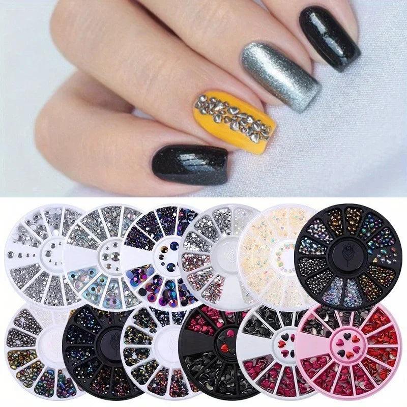 Nail Parts Nail Art Glitter Rhinestone Crystal Gems Jewelry Bead Manicure Decoration Accessories Nail Supplies For Professionals