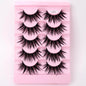 NEW 5Pairs Natural 3D Dramatic Fairy Clusters Manga Lashes Fake Eyelashes Wet Look Cosplay Lashes