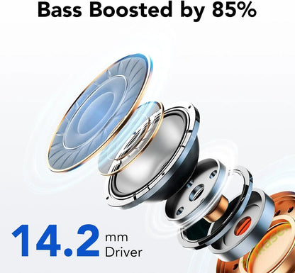 TWS Bluetooth 5.3 Earphone Stereo Bass with Noise Cancelling Mic Waterproof Wireless Headphones in Ear Ear Buds for Android iOS