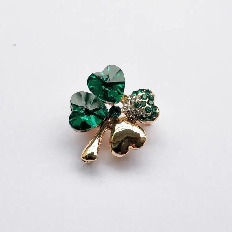 Crystal four leaf clover Brooch romantic fashion jewelry accessories charm girl lover gift summer birthday quality dropshipping