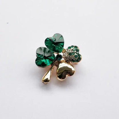 Crystal four leaf clover Brooch romantic fashion jewelry accessories charm girl lover gift summer birthday quality dropshipping