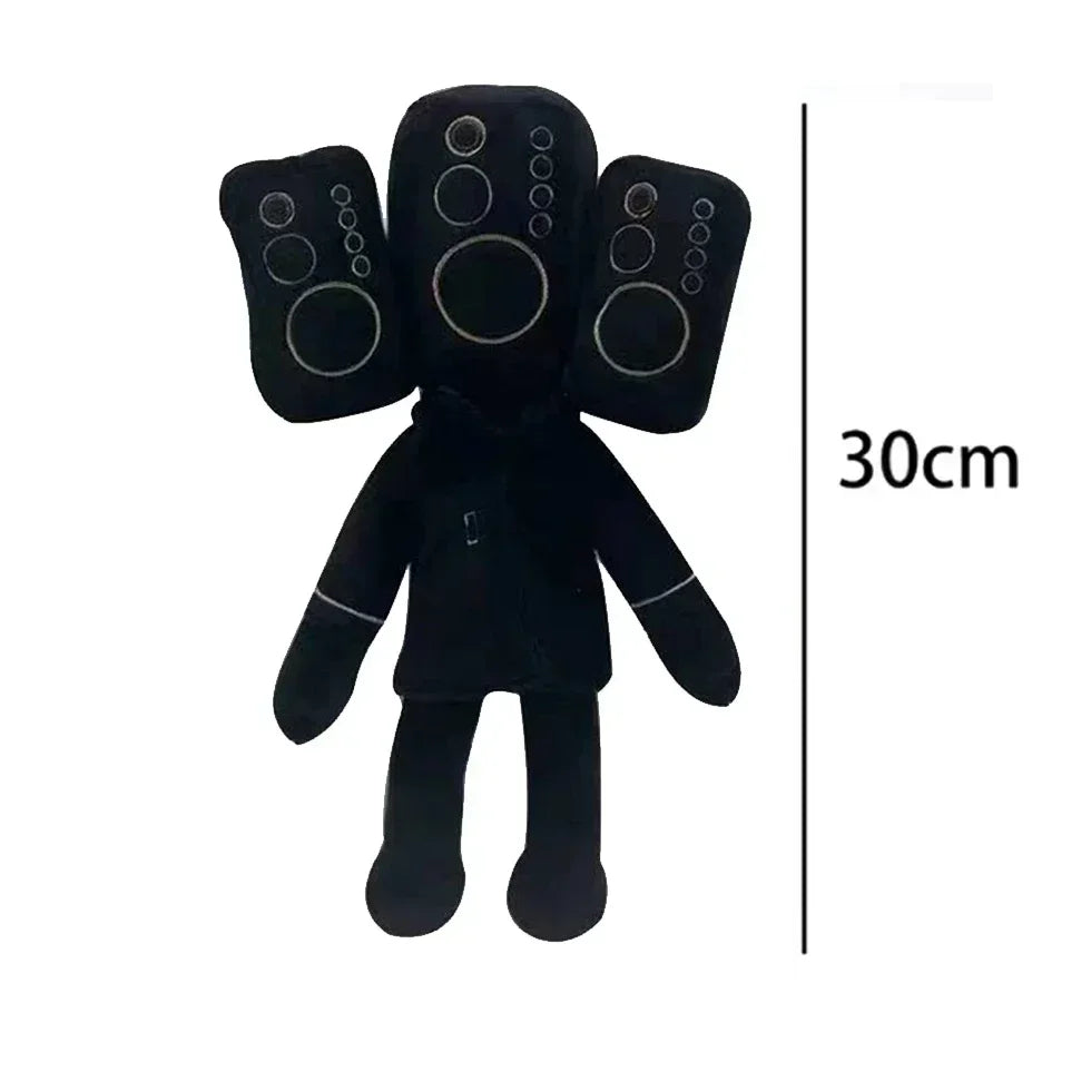 Newest Skibidi Toilet Clockman Titan TV Man Speakerman Plush Toys Horror Game Cartoon Stuffed Doll Kids Birthday Christmas Gifts