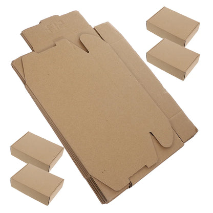 10PCS Shipping Mailing Boxes Tuck Top Mailer Boxes Rectangular Cardboard Boxes Shipping Boxes Wrapping Boxes Medium Kraft Paper