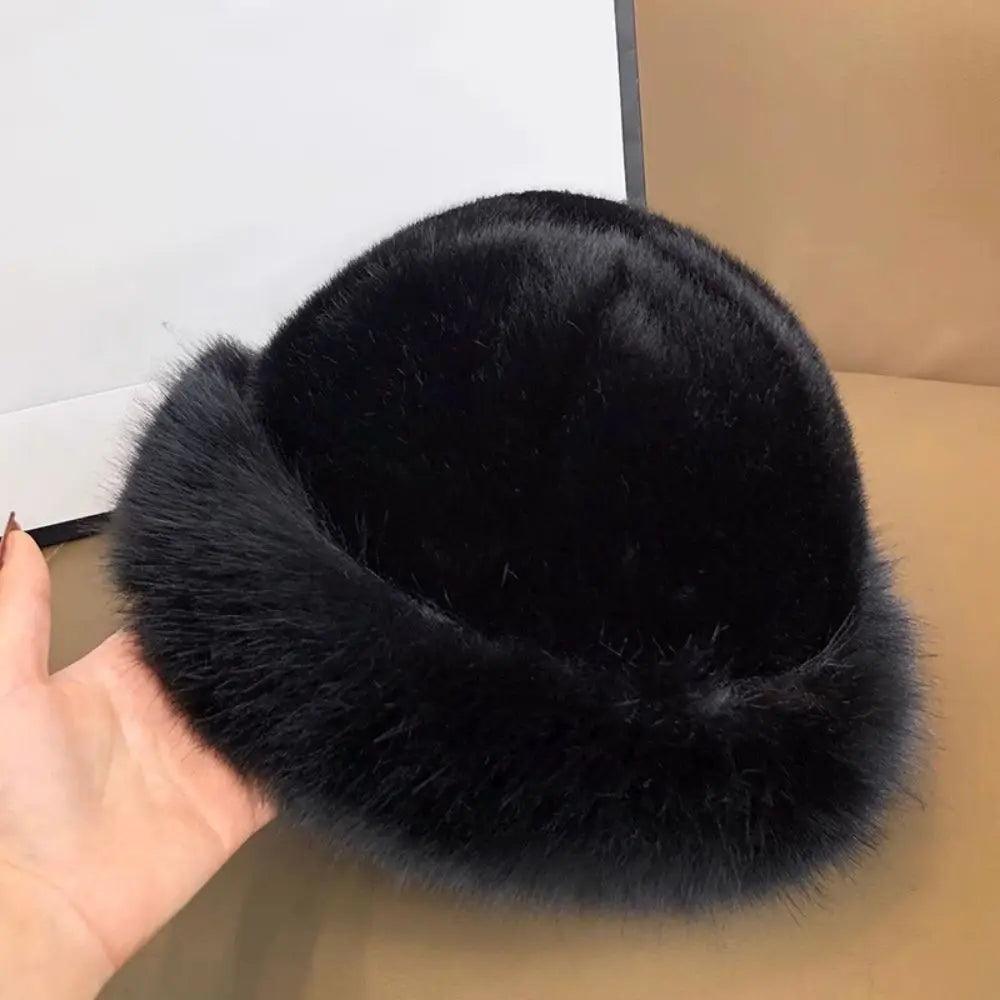 Hot Sale Fur Hat Women Warm Snow Ski Cap Female Faux Fox Fur Thick Warm Winter Hat Lady Windproof Russian Hat Ear Warmer Bonnet