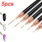 3Pcs Acrylic Nail Brush Set #8/10/14 Professional Acrylic Powder Extension Nail Brushes Nail Art 3D Carving Manicure Salon Tools