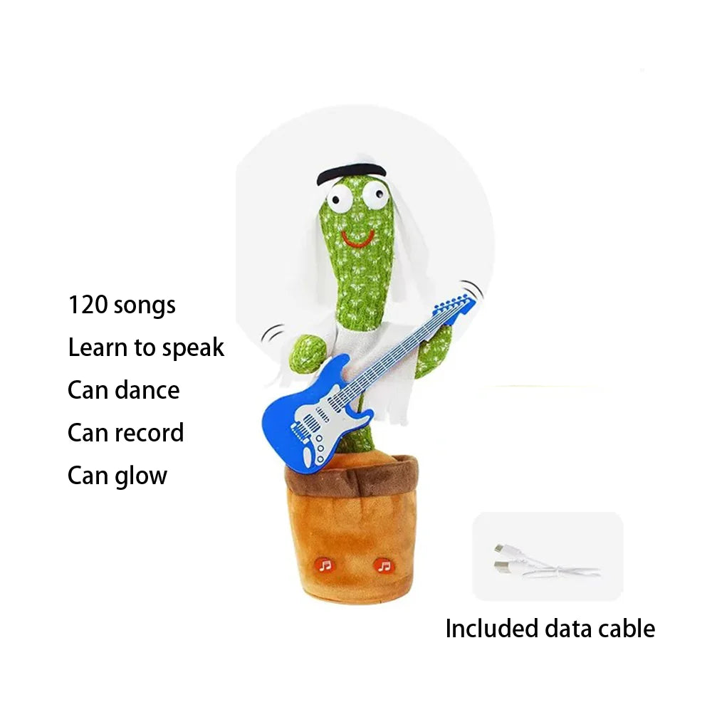 Intelligent Cactus Interactive Learning and Musical Toy for Kids to Dance Record and Speak with Fun