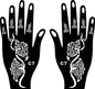 2024 New Professional Henna Stencil Temporary Hand Tattoo Body Art Sticker Template Wedding Tool Flower Tattoo Stencil