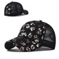 2021 Women's Ponytail Baseball Cap Women Snapback Summer Mesh Hat Female Fashion HIp Hop Hats Casual Adjustable Outdoor Bone