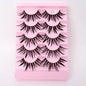 NEW 5Pairs Natural 3D Dramatic Fairy Clusters Manga Lashes Fake Eyelashes Wet Look Cosplay Lashes