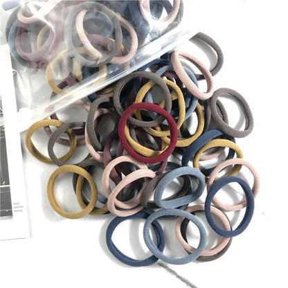 20/50PCS/Set Hair Bands for Women Girl Basic Hair Rubber Ties Ropes 4cm Simple Elastic Headband Hair Accessories Ponytail Holder