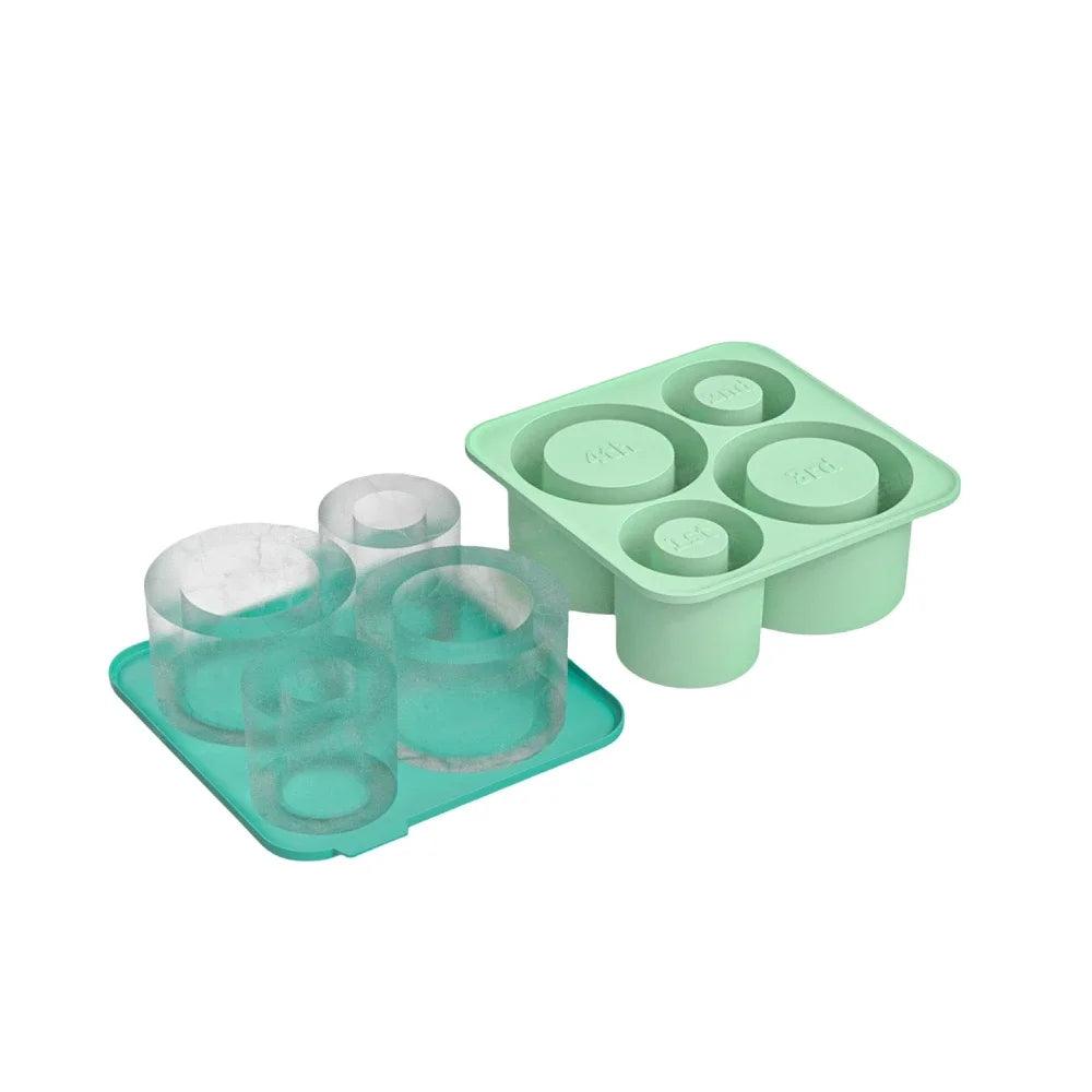 ST Accessories Summer Ice Mould Cube Trays Ice Making Beverage Cup Maker Circle Ice Shape Silicone Molds For Stanley Cup