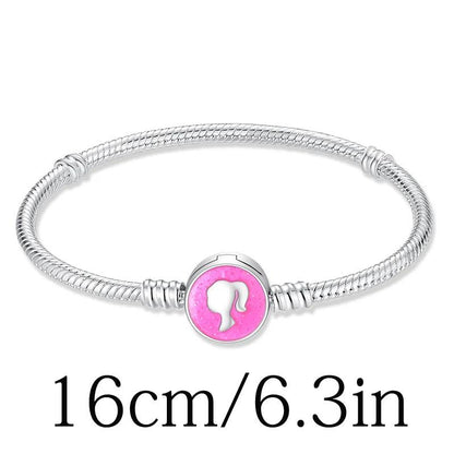 Hot sale % 100 925 sterling silver Barbie series pendant suitable for original 925 sterling silver women's bracelet DIY jewelry