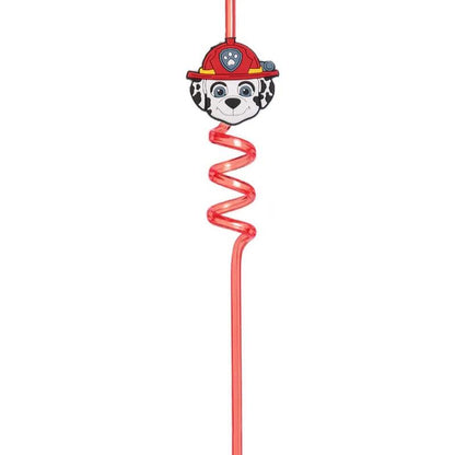 Paw Patrol Anime Party Straw Birthday Party Cartoon Decoration Gift