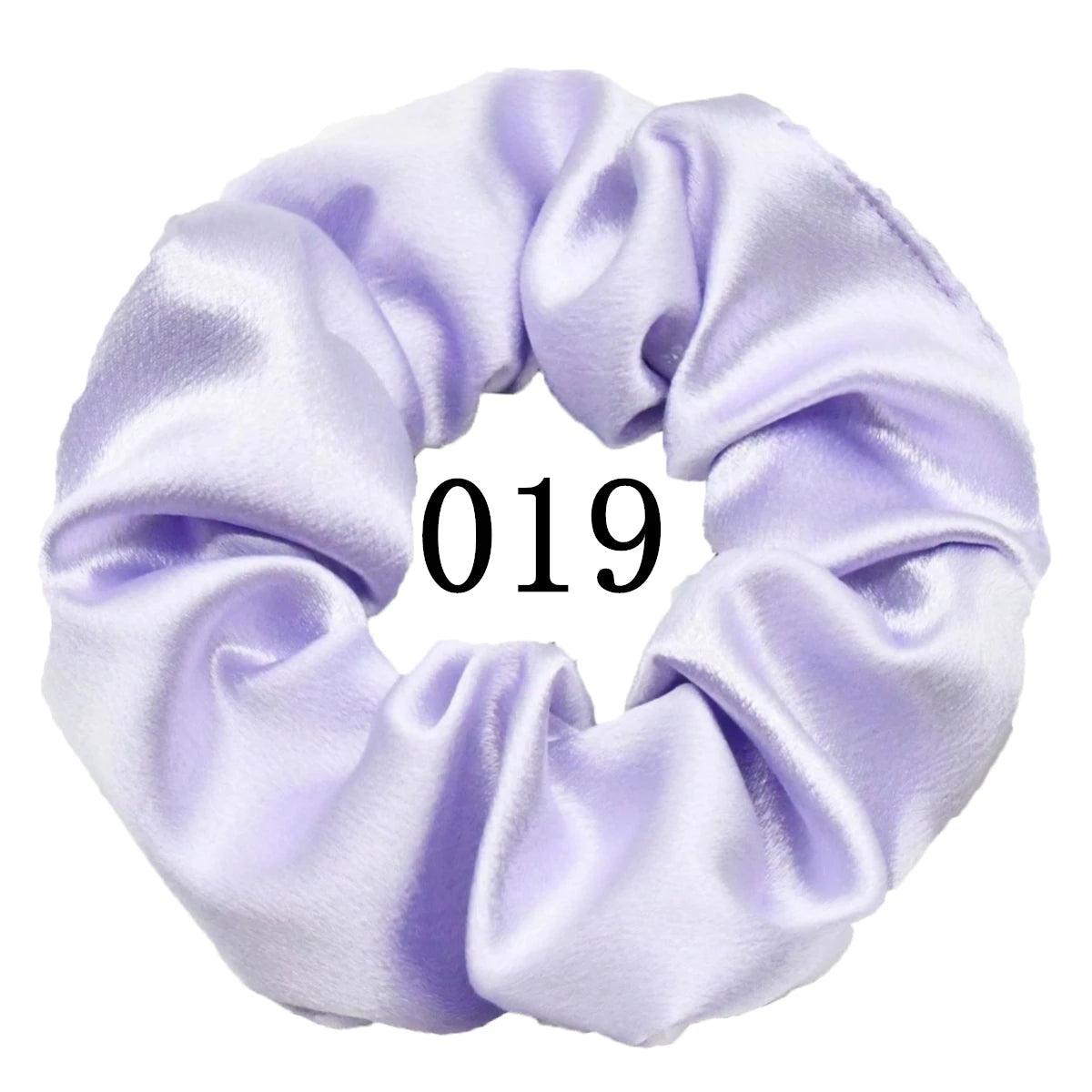 5/1pc Accessoires Women Girls Silky Satin Hair Scrunchies Solid Stretch Elastic Simple Elegant Rubber Band Ponytail Tie low cost