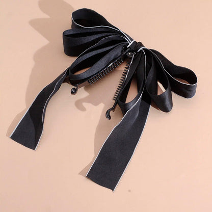 Lystrfac New Bow Hairgrps Hair Claw Bow Hair Clips for Women Girls Back Head Hairpin Horsetail clip Fashion Hair Accessories