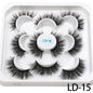 5 Pairs 25mm 3D Mink Eyelashes Bulk Russian roll Fluffy Natural False Eyelash Dramatic Mink lashes Makeup tools Wholesale lashse