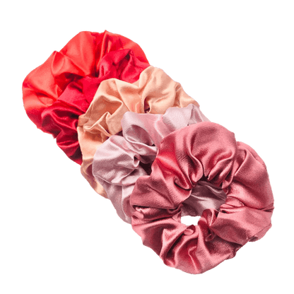 5/1pc Accessoires Women Girls Silky Satin Hair Scrunchies Solid Stretch Elastic Simple Elegant Rubber Band Ponytail Tie low cost