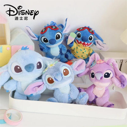 Disney Lilo & Stitch Kawaii Stitch Angel Stuffed Toys  A Couple Of Plush Dolls Plush Backpack Pendant Toy Cartoon&Cute Birthday