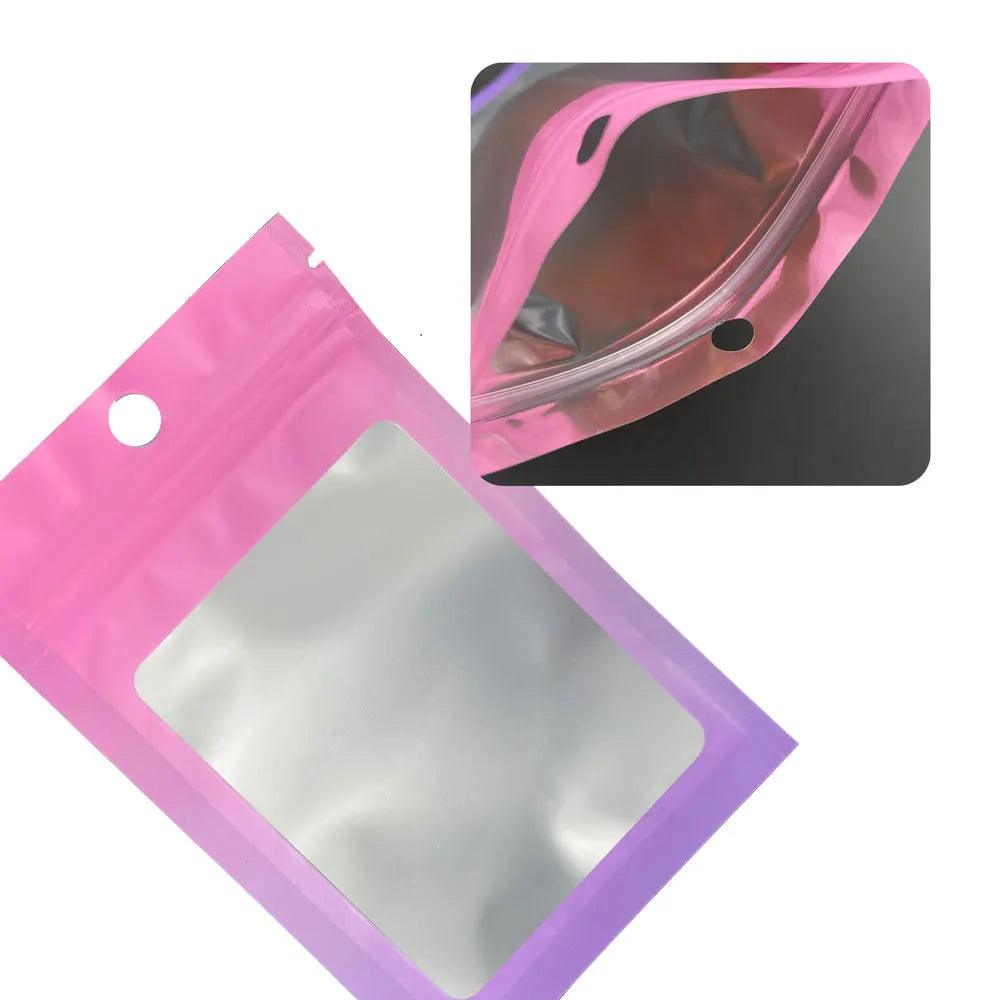 100pcs,Mini Transparent Jewelry Packing Bag,Resealable Ziplock Packaging Bags Nail Accessories Packaging Bags For Small Business