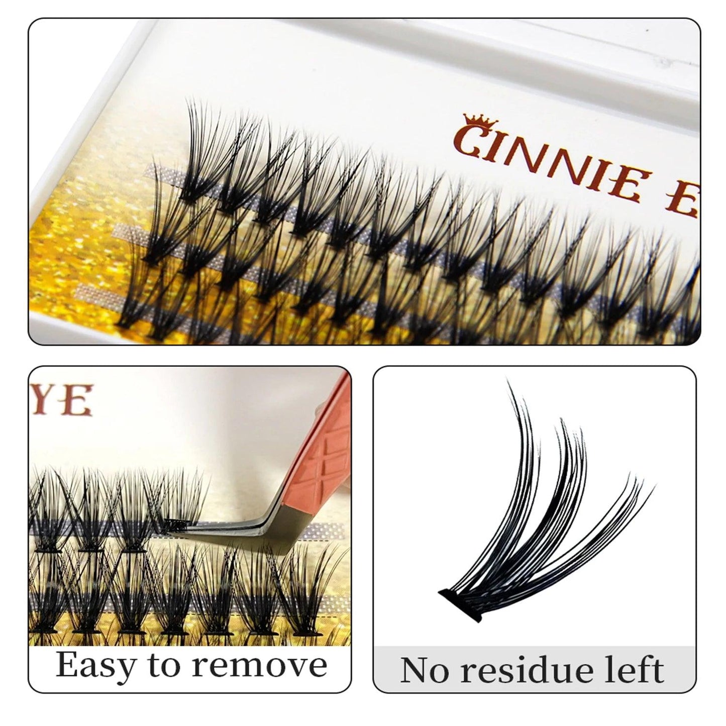 60 Bundles Individual Cluster Eyelash Ready Made Volume Fan Lash Bunches Makeup Tools Drop Ship