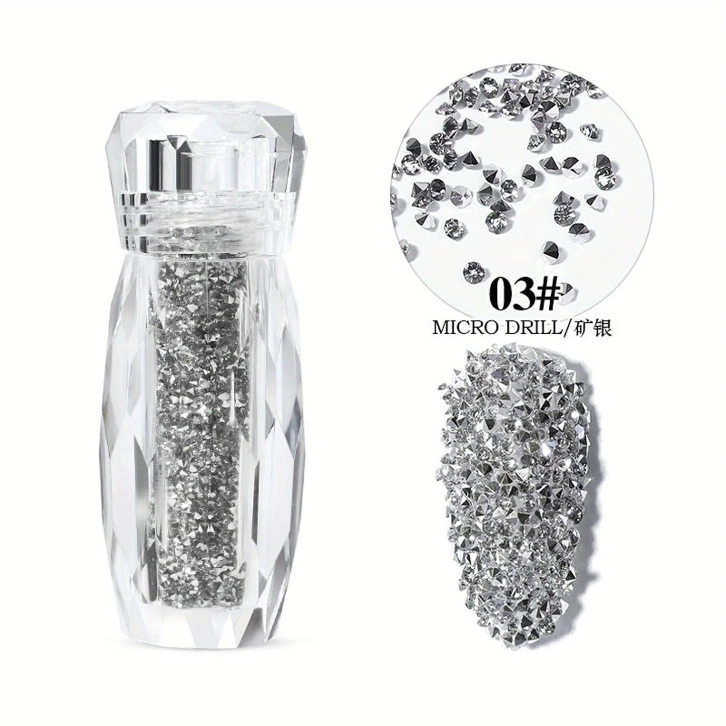 Fairy Micro Crystal Beads 3D Nail Art Accessories DIY Pixie Design Manicure Decoration