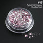 Crystal White Nail Rhinestones Glitter Wedding Bride Design Flatback Gems Charms Beads 3D Nail Art Decoration DIY Parts LAS-008