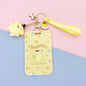 Kawaii Sanrio Cinnamoroll My Melody Anime Keychain Pendant Purin Dog Cat Cute Card Holder Plastic Lanyard Card Holders for Girl