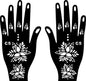 2024 New Professional Henna Stencil Temporary Hand Tattoo Body Art Sticker Template Wedding Tool Flower Tattoo Stencil