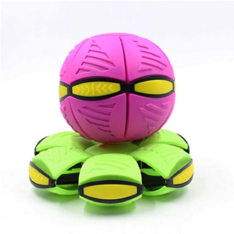 Kids Flat Throw Disc Ball Flying UFO Magic Balls with For Children's Toy Balls Boy Girl Outdoor Sports Toys Gift Flat Ball