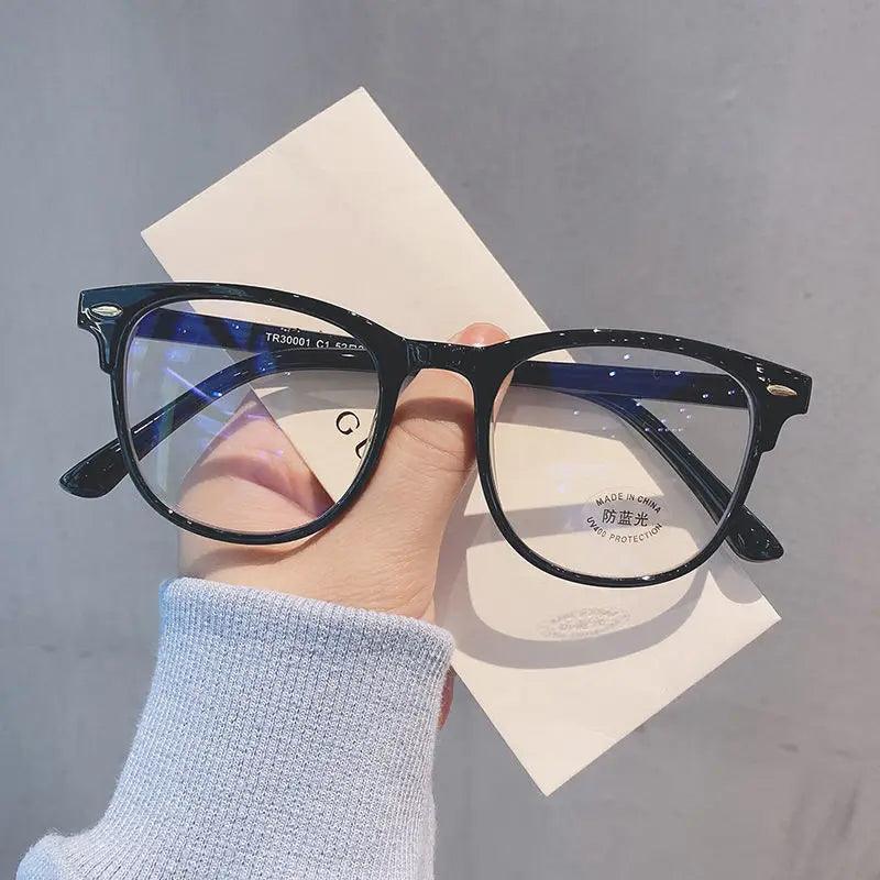 New Vintage Transparent Computer Glasses Frame Women Men Anti Blue Light Eyewear Blocking Glasses Optical Spectacle - HighGloss Shop