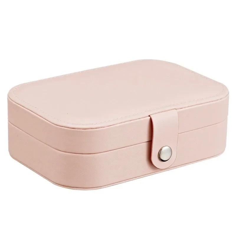 Jewelry Storage Box Necklace Ring Earring organizer Jewelry Box Double Layer Travel Portable Girl